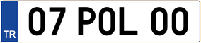 Truck License Plate